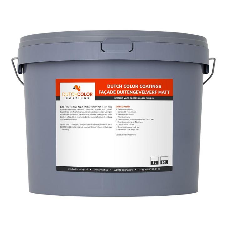 DCC Façade Buitengevelverf Matt 5L, Bricolage & Construction, Peinture, Vernis & Laque, Envoi