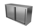 RVS Wandkast met 2 schuifdeuren B150cm of B160cm x D40 x