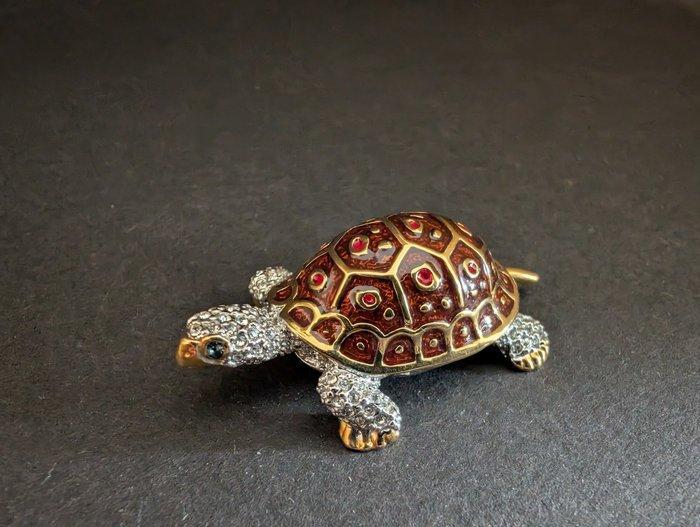 Beeld, Oliver Weber schildpad - 4.6 cm - Metaal, rodium gold, Antiek en Kunst, Curiosa en Brocante
