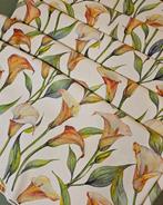 Tessuto Art Nouveau met Calle in katoen natuurlijk -