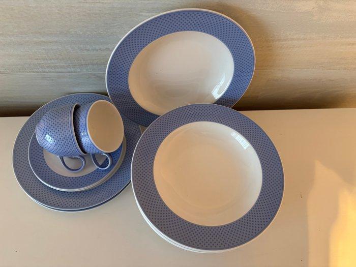 Villeroy & Boch - Tafelservies voor 6 (12) - Tipo Blue -, Antiek en Kunst, Antiek | Meubels | Tafels