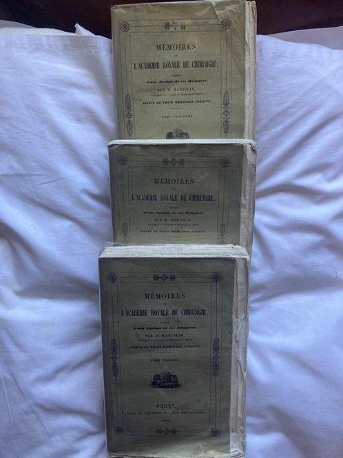 Academie Royale de Chirurgie - Mémoires de lAcadémie royale, Antiek en Kunst, Antiek | Boeken en Manuscripten
