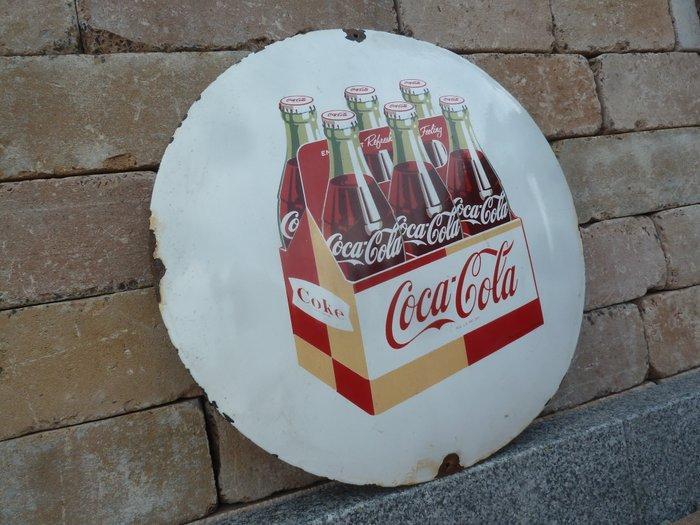 Coca Cola - Emaille bord - Emaille, Antiek en Kunst, Antiek | Wandborden en Tegels