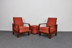 Hungarian Art craft, 1930s - Art Deco Canadier Armchairs &