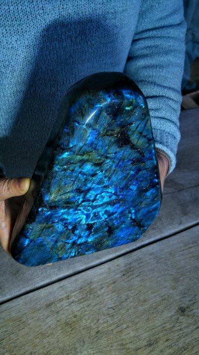labradoriet Heldere blauw - Gouden kleuren kameleon -, Verzamelen, Mineralen en Fossielen