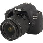Canon EOS 2000D + 18-55mm DC III occasion, Audio, Tv en Foto, Zo goed als nieuw, Verzenden