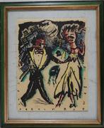 École expressionniste du début du XXème - Le Retour de Fête, Antiek en Kunst