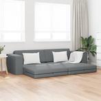 vidaXL Vloersofa Bed 2-in-1 Donkergrijs 245x150x60,5 cm Stof, Huis en Inrichting, Verzenden, Nieuw