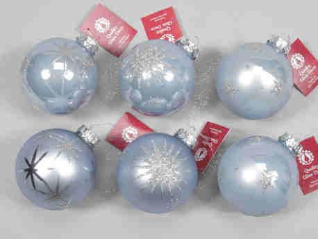 Kerstballen box decobal glasbal artic blue doos 12 st, Hobby en Vrije tijd, Knutselen, Nieuw