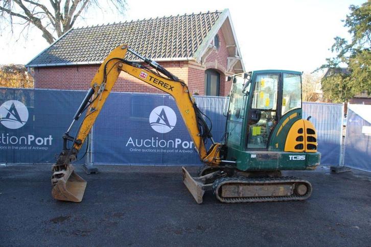 Veiling: Rupsgraafmachine Terex TC35 Diesel 2012, Zakelijke goederen, Machines en Bouw | Kranen en Graafmachines, Ophalen