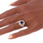 Bague - 18 carats Or jaune - Diamant - Strass, Vintage 1930, Nieuw