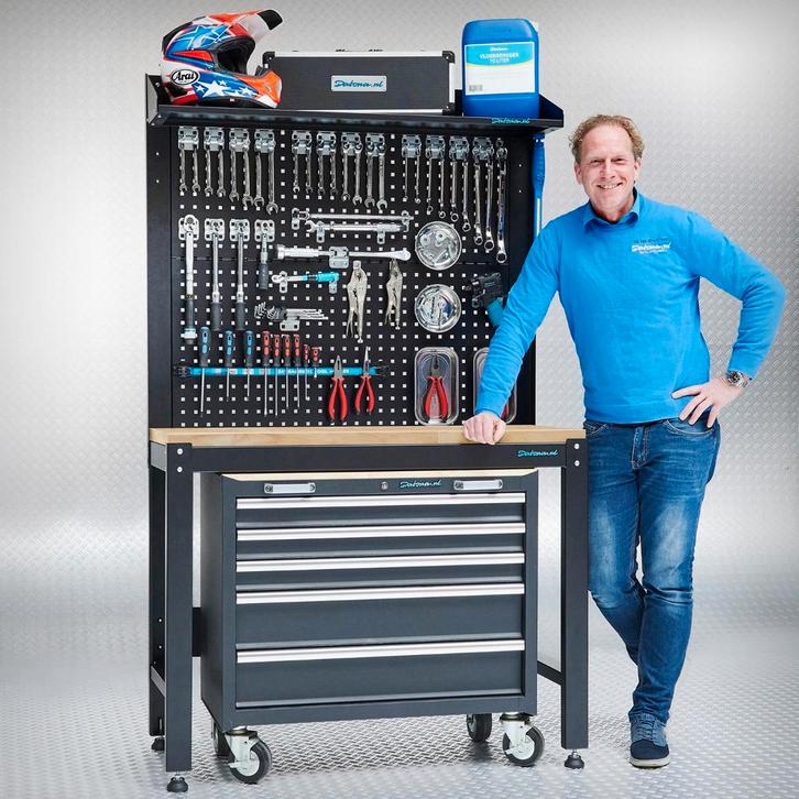 Datona Werkplaatsinrichting PREMIUM 25 eiken - Datona - Mat, Doe-het-zelf en Bouw, Werkbanken, Ophalen of Verzenden