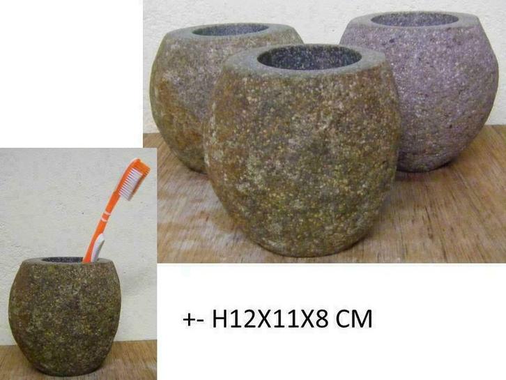 Badkameraccessoires, natuursteen en teakhout accessoires, Huis en Inrichting, Badkamer | Badtextiel en Accessoires, Nieuw, Ophalen of Verzenden