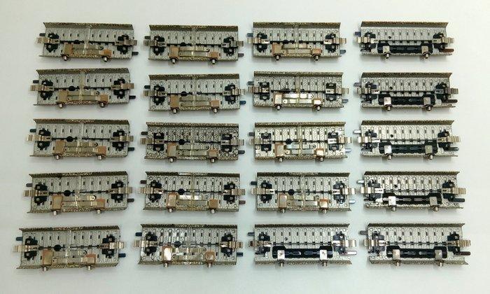 Märklin H0 - 5145/5146 - Modeltreinsporen (20) - M-sporen -, Hobby & Loisirs créatifs, Trains miniatures | HO