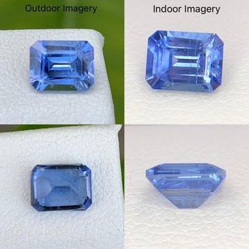 Sans Prix de Réserve - 1 pcs Bleu Saphir - 1.24 ct - beschikbaar voor biedingen
