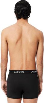 2dekans | Lacoste heren 3P microfiber boxers basic zwart -, Ophalen of Verzenden