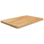 vidaXL Wastafelblad 60x40x2,5cm behandeld massief hout, Verzenden, Nieuw