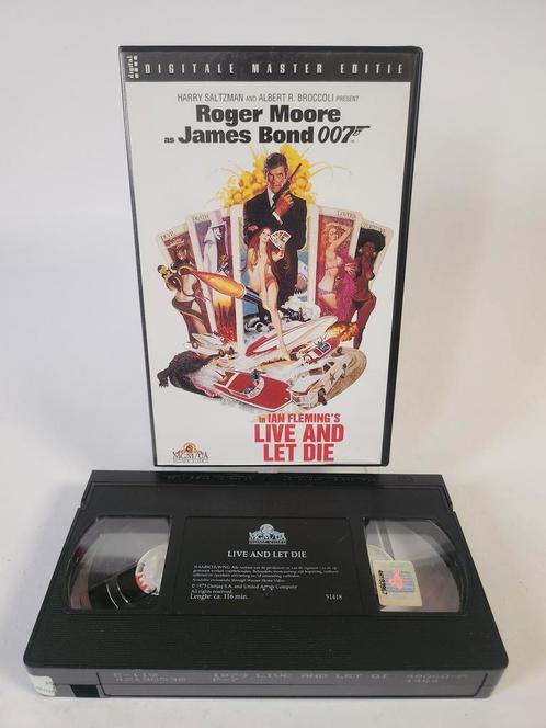 007 James Bond: Live and Let Die VHS, Cd's en Dvd's, VHS | Film, Zo goed als nieuw, Ophalen of Verzenden