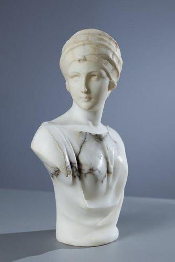 Guglielmo Pugi (circa 1850-1915) - Statue, Femme au Turban -