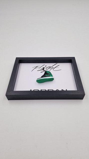 Lijst- Mini Sneaker  AJ1 Air Jordan 1 Pine Green Black