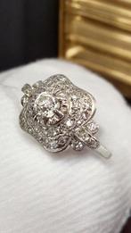 Ring Platina, Prachtige Art Deco platinum en 1,29 karaat, Nieuw
