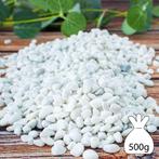 Steentjes, Stone nuggets 6-8mm zak 500gr WIT witte steentjes, Nieuw
