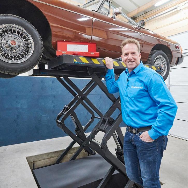 Datona Auto schaarhefbrug - 230V - Datona - Zwart, Auto diversen, Autogereedschap, Ophalen of Verzenden