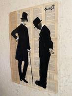 TOMEH - “Two Gentlemen” Original Ink & Acrylic Drawing on