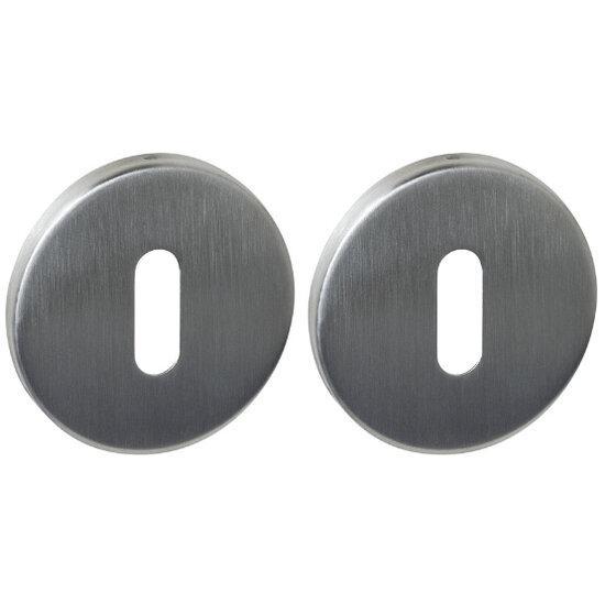 Intersteel sleutelrozetten verdekt ø52x6mm rvs, Doe-het-zelf en Bouw, Raamkozijnen en Schuifdeuren, Ophalen of Verzenden