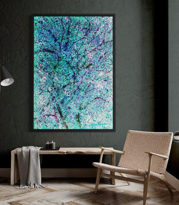 Lina Verano - Floral Explosion #4, Antiquités & Art, Art | Peinture | Moderne