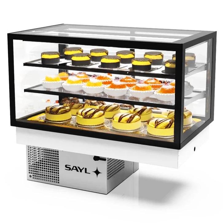 Drop-In Koelvitrine | INTEGRA | Zwart | +2°C/+6°C |, Zakelijke goederen, Horeca | Keukenapparatuur, Nieuw in verpakking, Verzenden