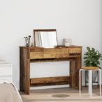 vidaXL Kaptafel met Spiegel Oud Hout 100x45x76 cm, Verzenden, Nieuw