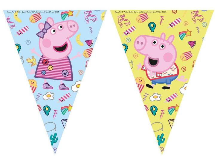 Peppa Pig Slingers 2,3m, Hobby en Vrije tijd, Feestartikelen, Nieuw, Verzenden