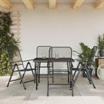 vidaXL Ensemble à manger de jardin 5 pcs anthracite, Verzenden, Neuf