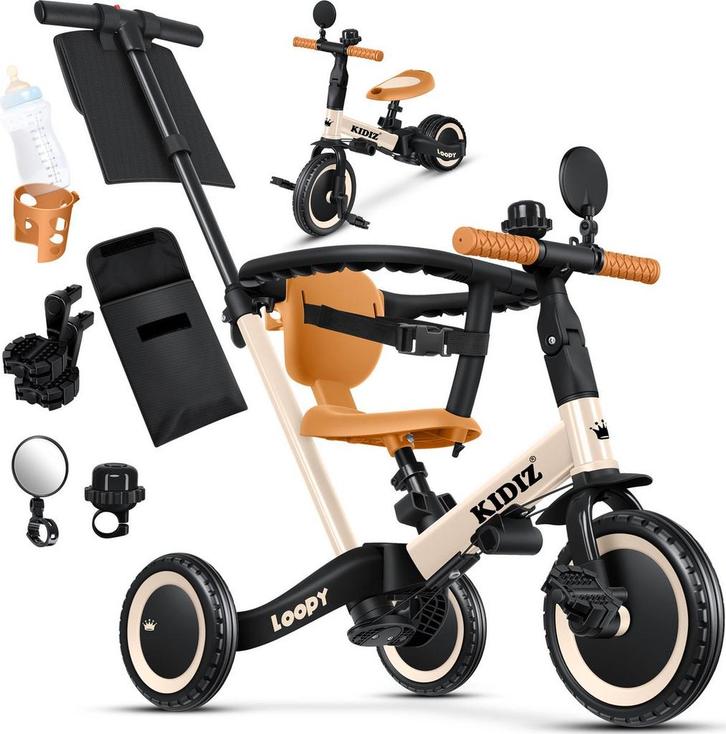 KIDIZ® Loopfiets 6in1 - Driewieler - Kinderfiets - 1-5 Jaar, Huis en Inrichting, Woonaccessoires | Overige, Verzenden