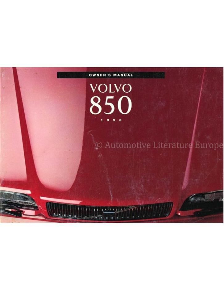 1993 VOLVO 850 INSTRUCTIEBOEKJE ENGELS, Auto diversen, Handleidingen en Instructieboekjes