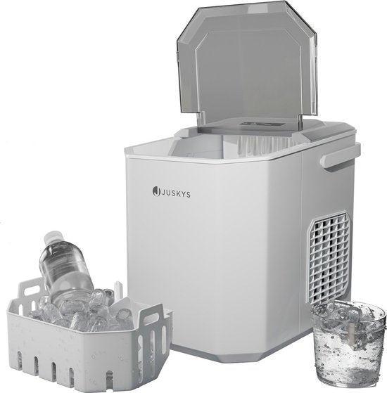 2dekans | Juskys IJsblokjesmachine IceOracle - Wit - Incl., Elektronische apparatuur, Koelkasten en IJskasten, Ophalen of Verzenden