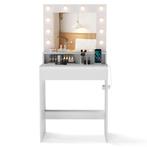Tweedekans | Coast Kaptafel met LED-Verlichting en Spiegel –, Ophalen of Verzenden, Nieuw