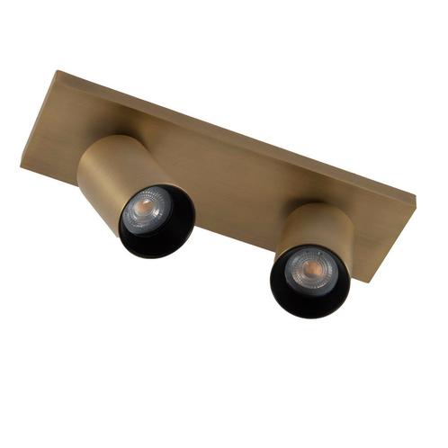 Spots opbouw Lynn 2 Opbouwspot Messing Binnenverlichting, Huis en Inrichting, Lampen | Overige, Verzenden