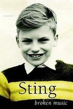 Broken Music  Sting  Book, Sting, Verzenden