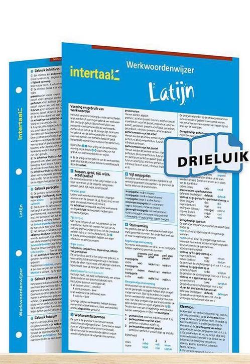 Werkwoordenwijzer Latijn uitklapkaart 9789054516866, Livres, Livres scolaires, Envoi