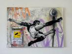 Mart Signed - Bicycle kick (Carlo Parola) -, Antiek en Kunst, Kunst | Schilderijen | Modern