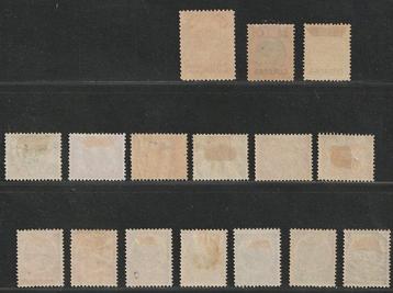 Curaçao 1901/1908 - 3 complete sets - NVPH 26/28, 29/34, beschikbaar voor biedingen