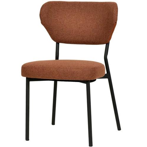 Stoel | DUKO | Stof/Metaal | Bruin | Zwarte Frame | Indoor, Zakelijke goederen, Horeca | Keukenapparatuur, Nieuw in verpakking