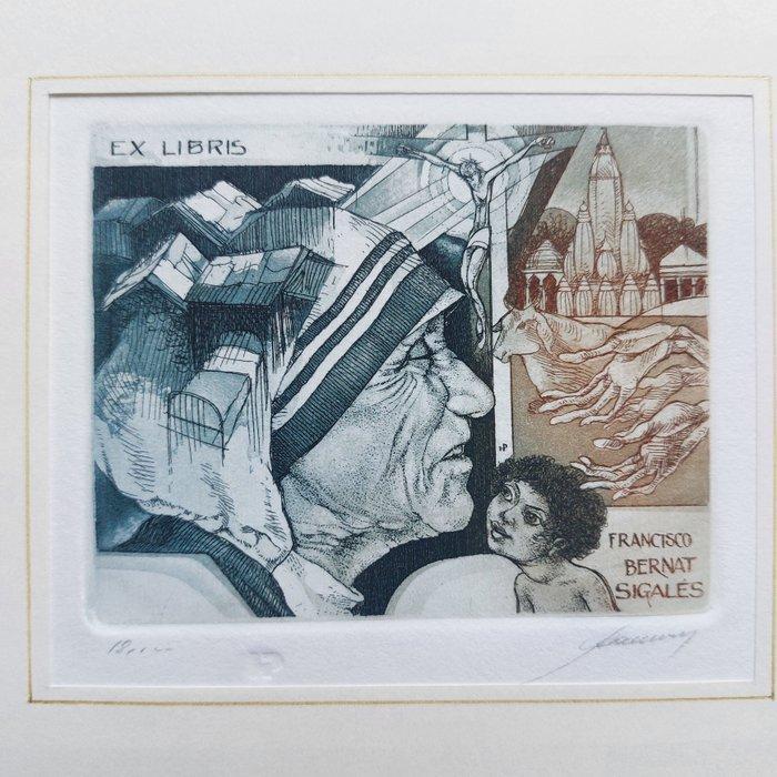 47 exlibris, Hedwig Pauwels (Belgie) - Ex libris, Antiek en Kunst, Antiek | Boeken en Manuscripten