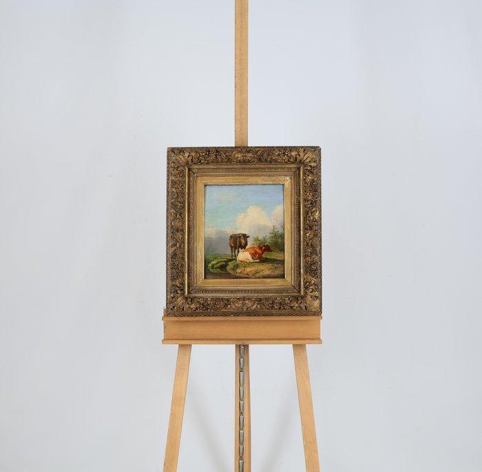 Eugene Verboeckhoven (1798-1881) - Koeien in een landschap, Antiek en Kunst, Kunst | Schilderijen | Klassiek