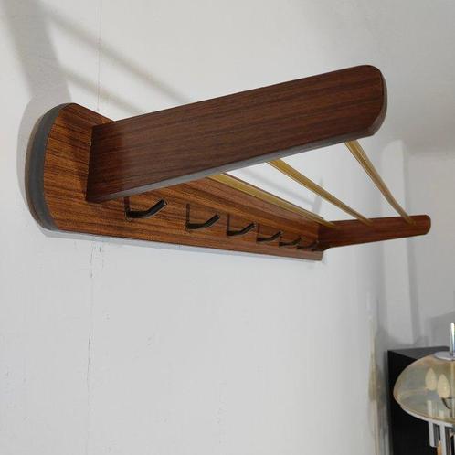 Porte-manteau - Aluminium, Bois - Porte-manteau du milieu du, Antiek en Kunst, Kunst | Designobjecten