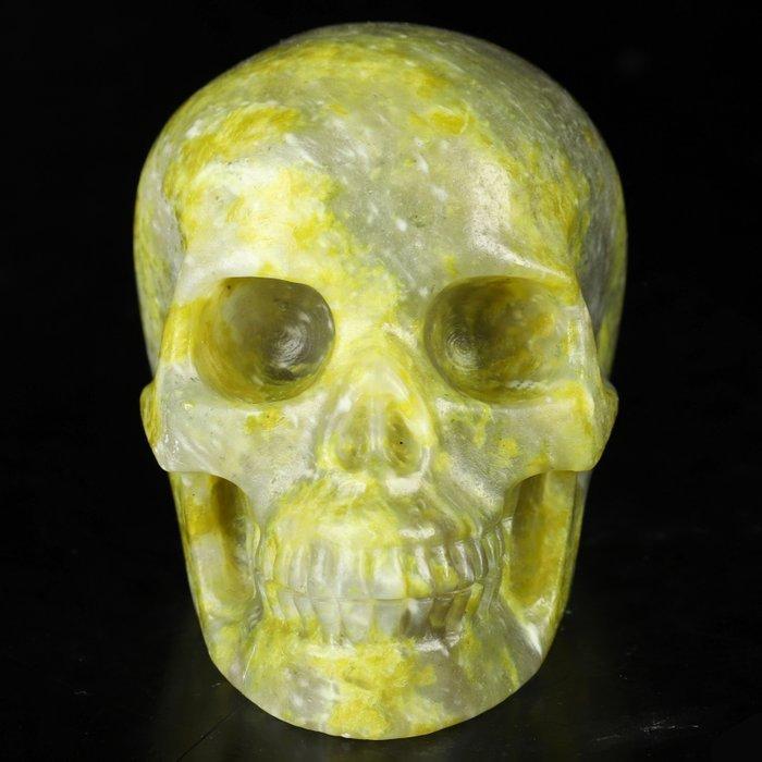 Beschermgeest Serpentin Schedel 431g Wandel - Veelzijdigheid, Verzamelen, Mineralen en Fossielen