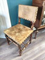 Stoel - Eik, Leder - Kerkelijke eiken stoel