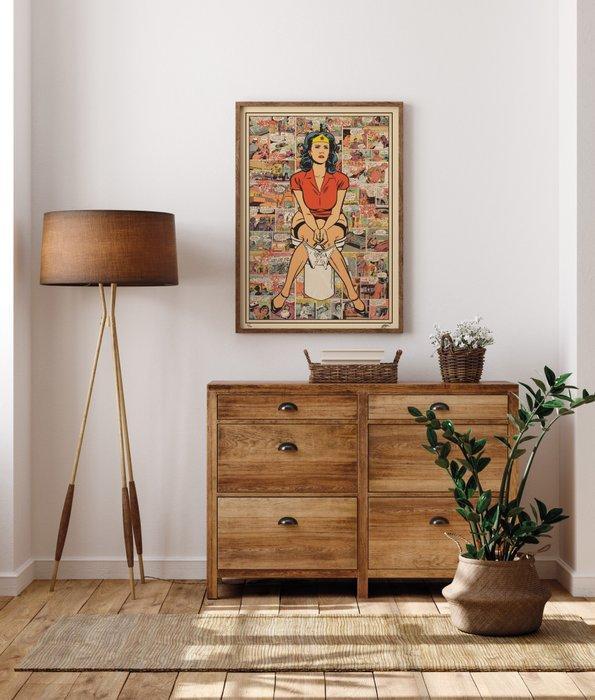 Kobalt - The World Will Wait - Wonder Woman - Comics series, Antiek en Kunst, Kunst | Designobjecten